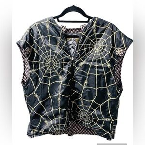 Spyder Vintage 80's Spider Web Reversible Insulated Unisex Snow Vest Size Large